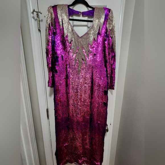 Vintage sequin formal dress - Picture 4 of 7